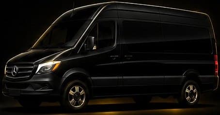 Black Sprinter van